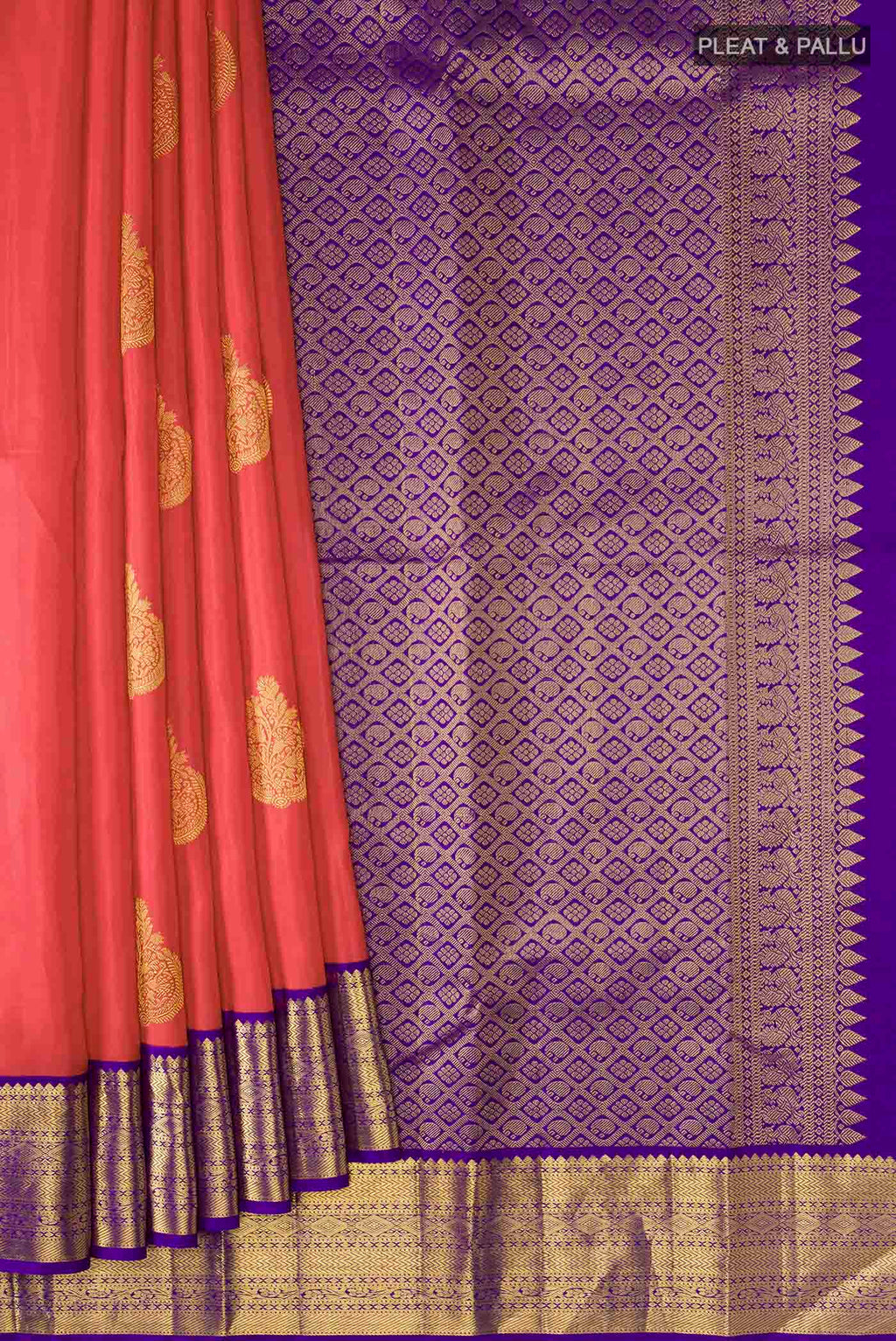 pleats pallu