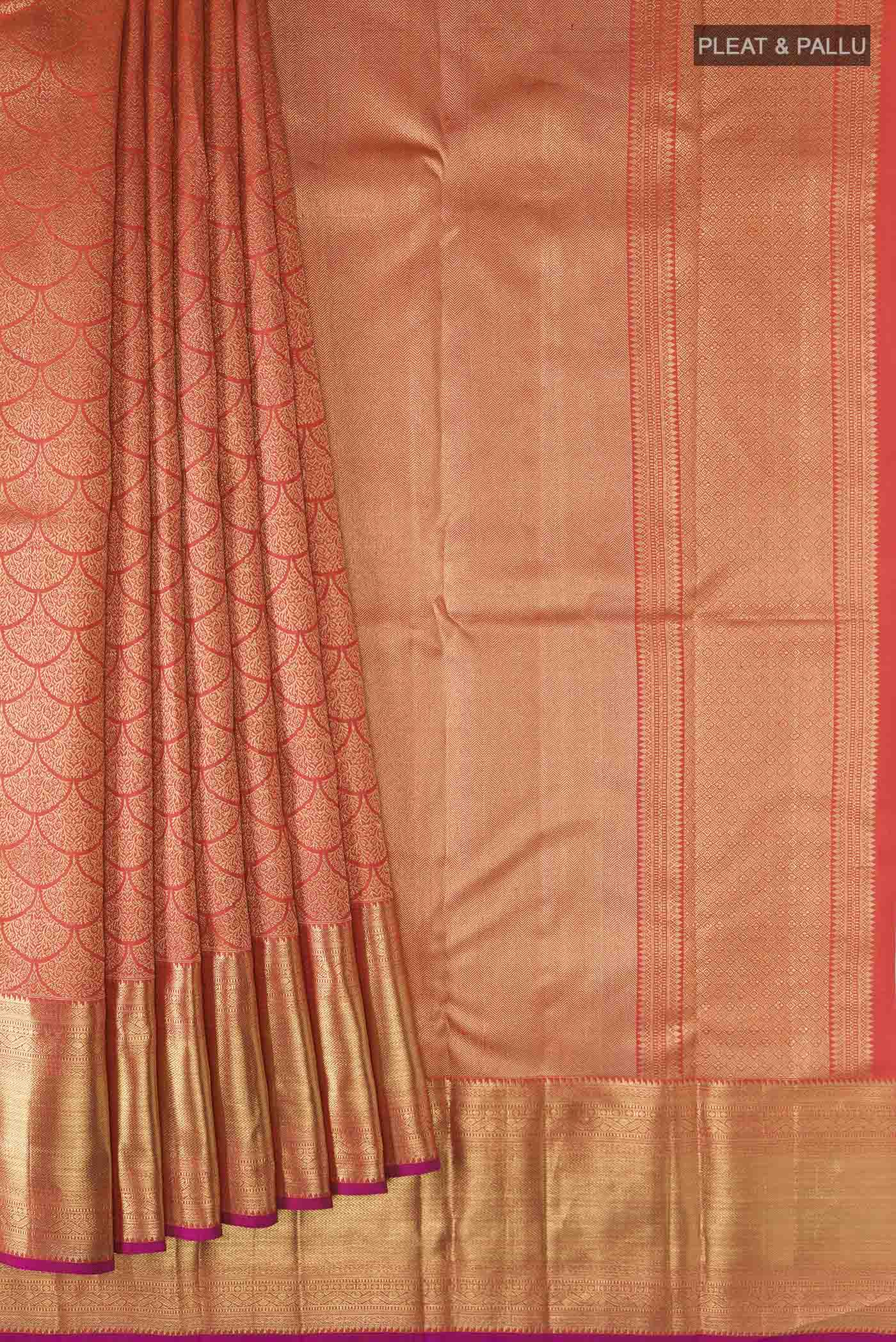 pleats pallu