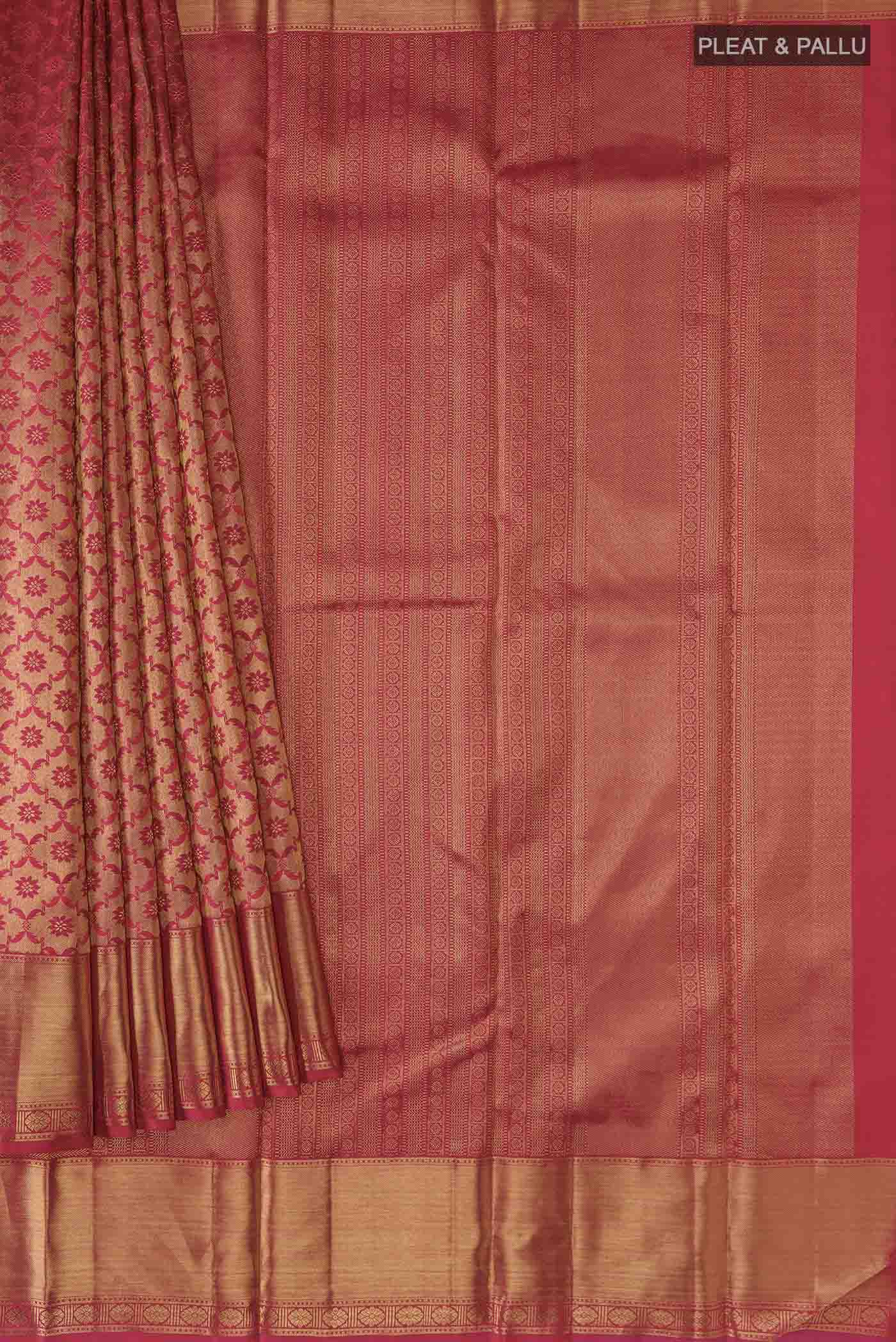 pleats pallu