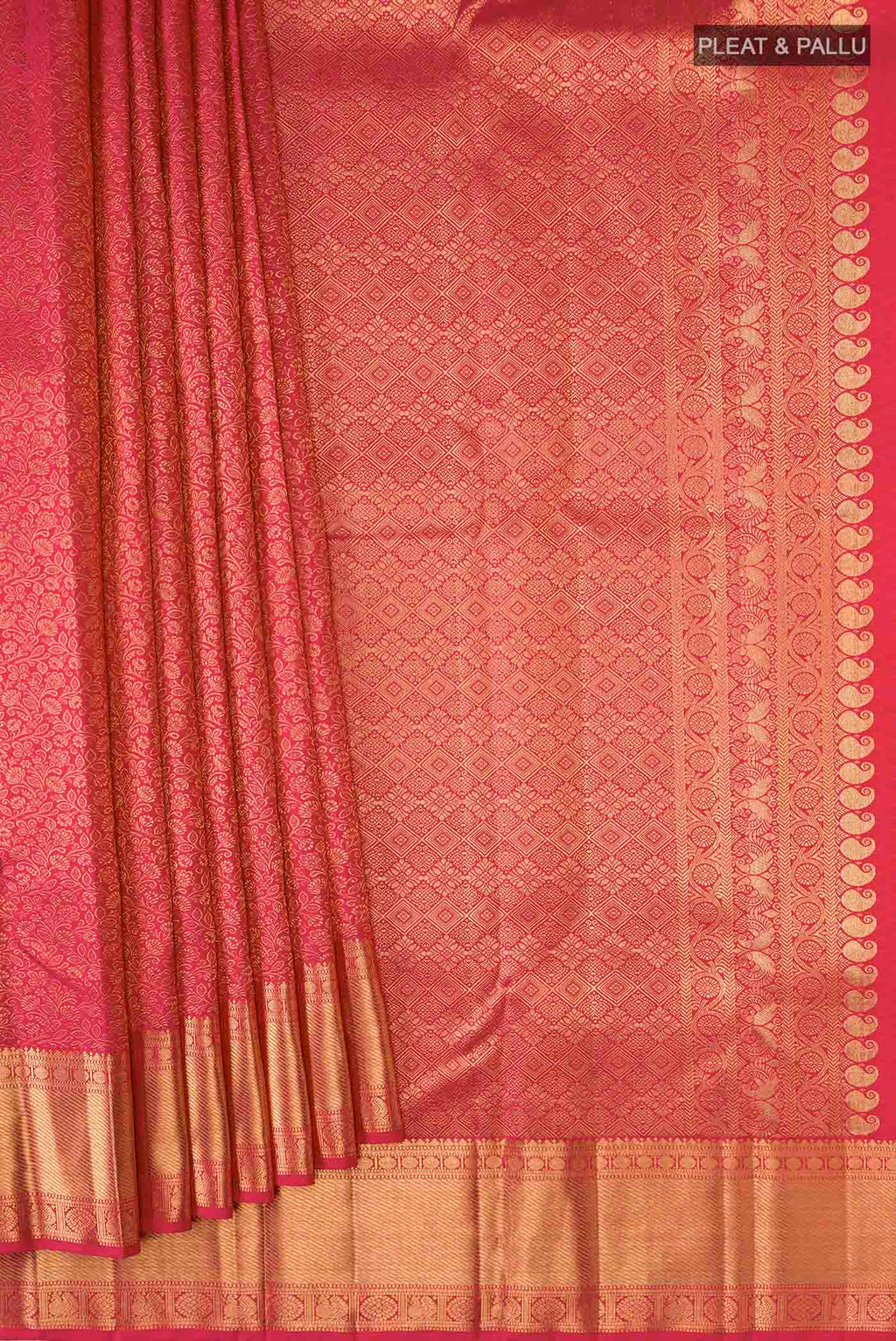 pleats pallu