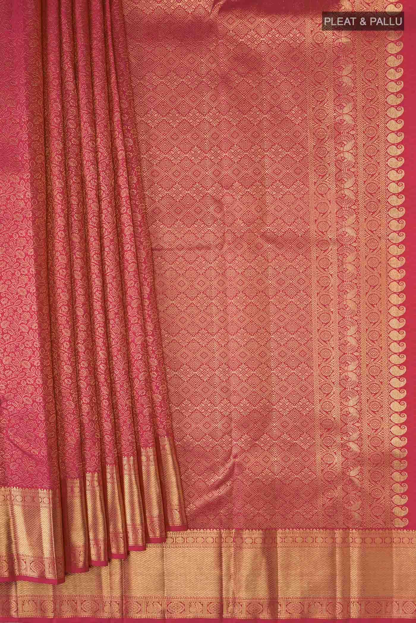 pleats pallu