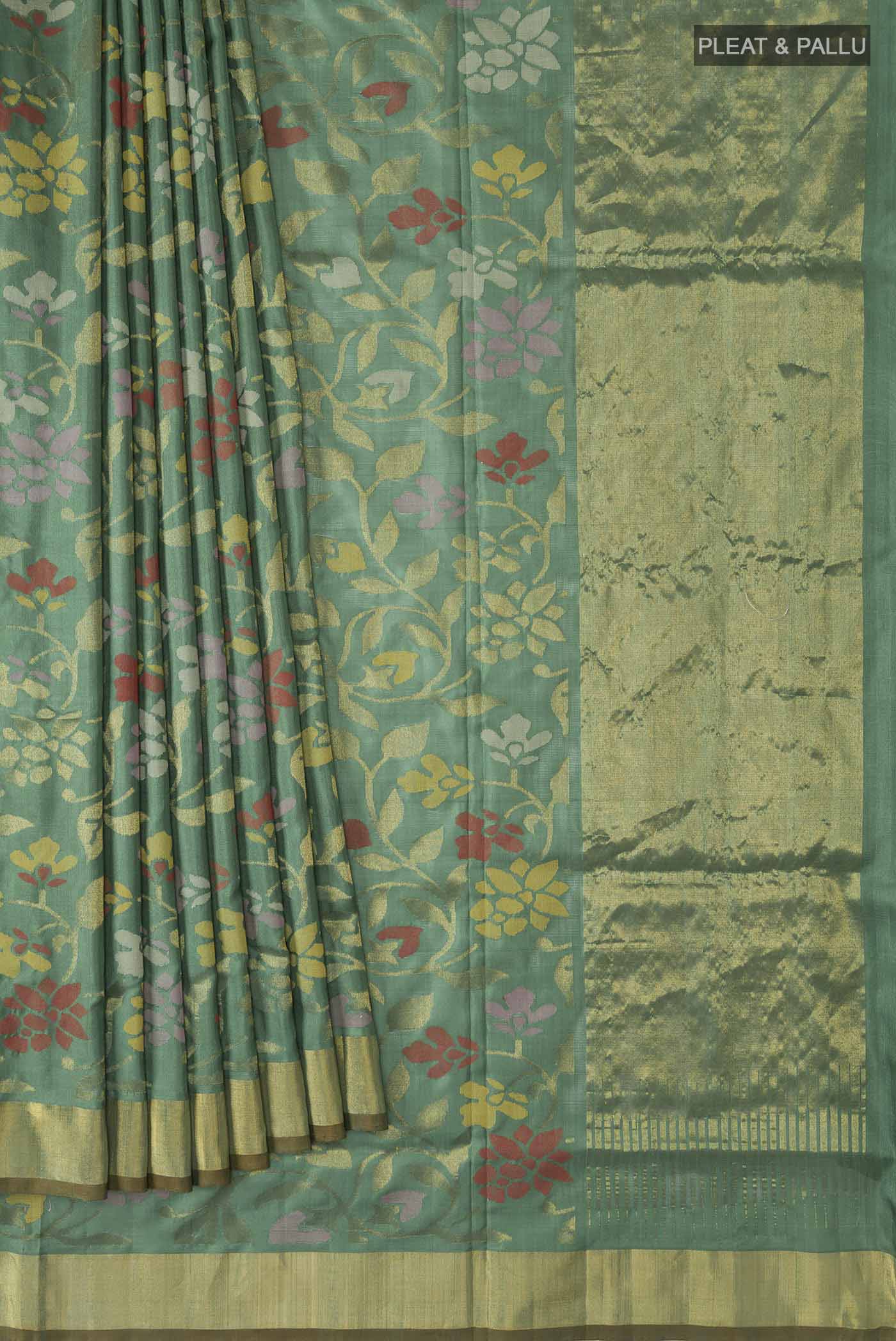pleats pallu
