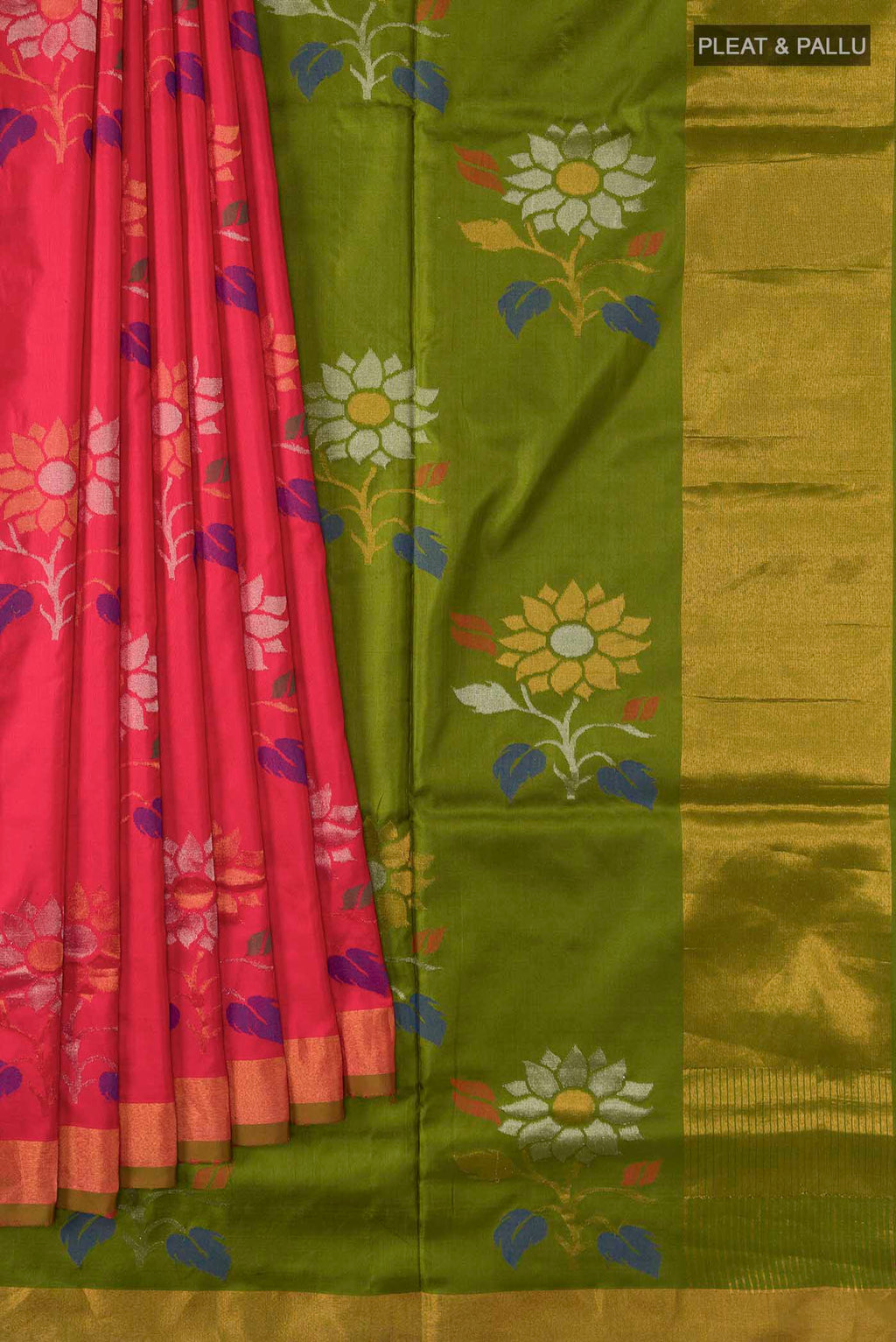 pleats pallu