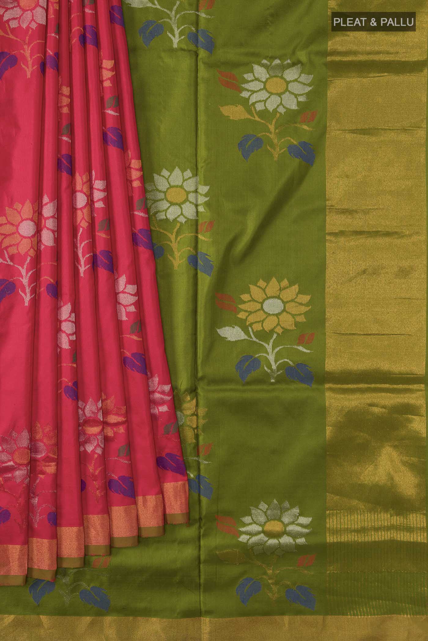 pleats pallu