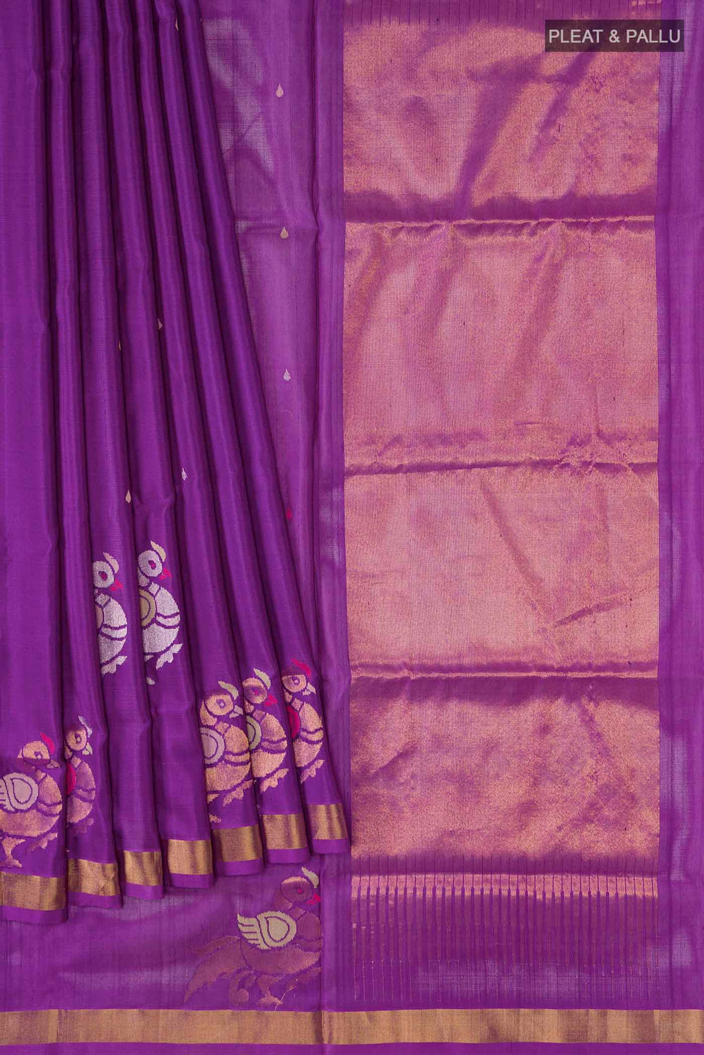 pleats pallu