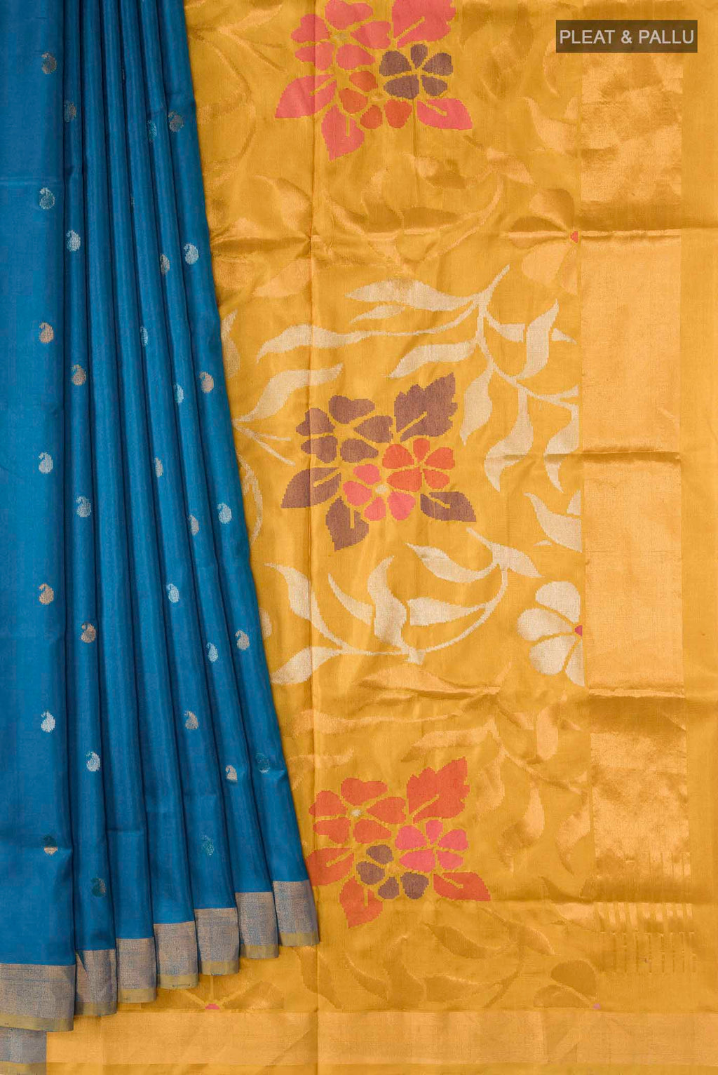 pleats pallu