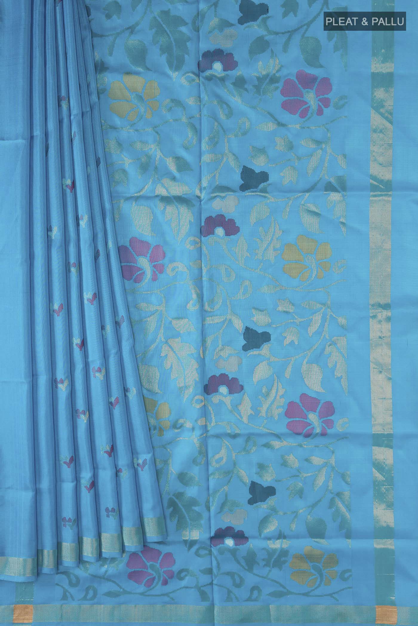 pleats pallu