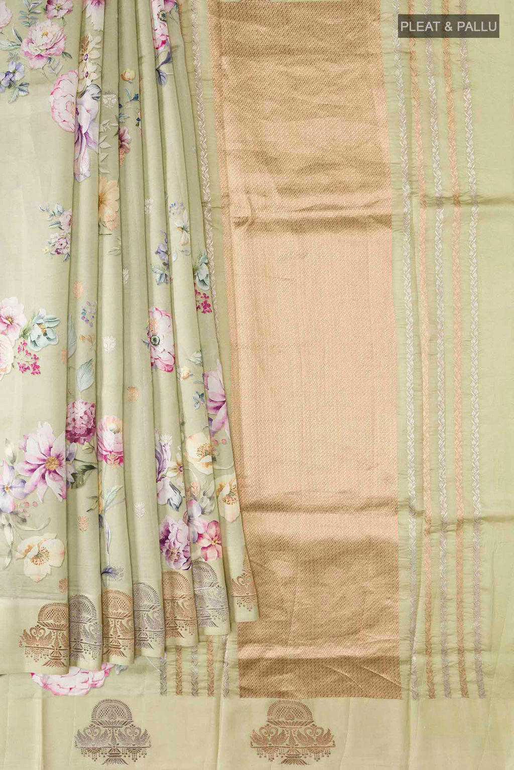 pleats pallu