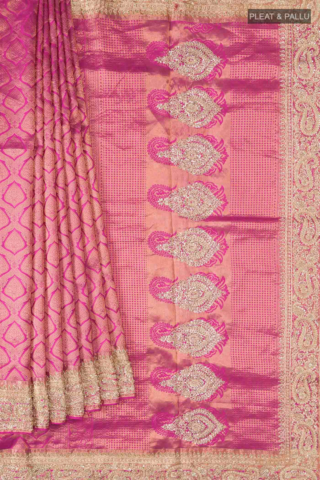 pleats pallu