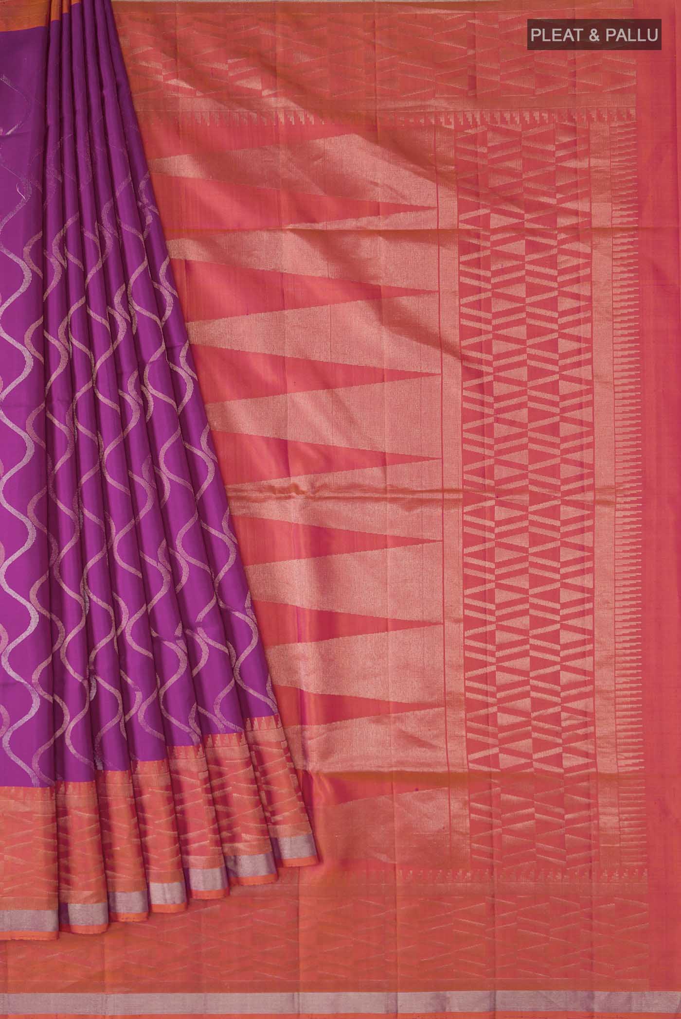 pleats pallu
