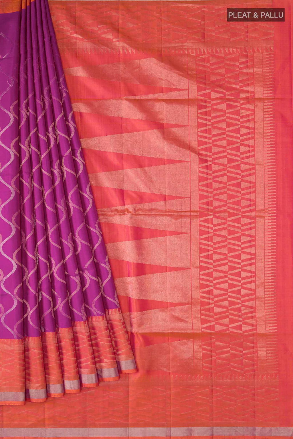 pleats pallu