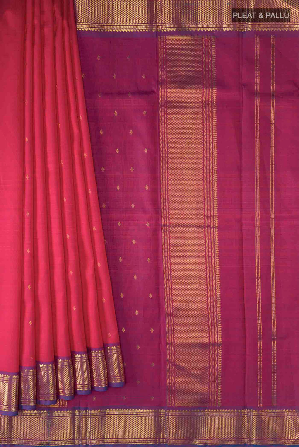 pleats pallu