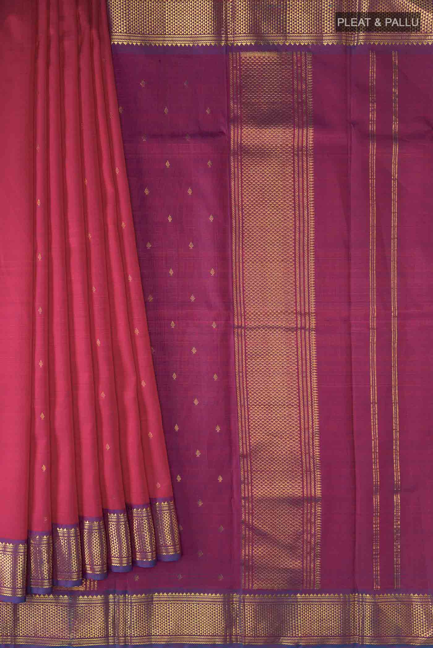 pleats pallu