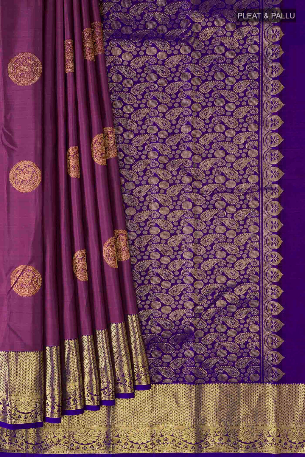 pleats pallu