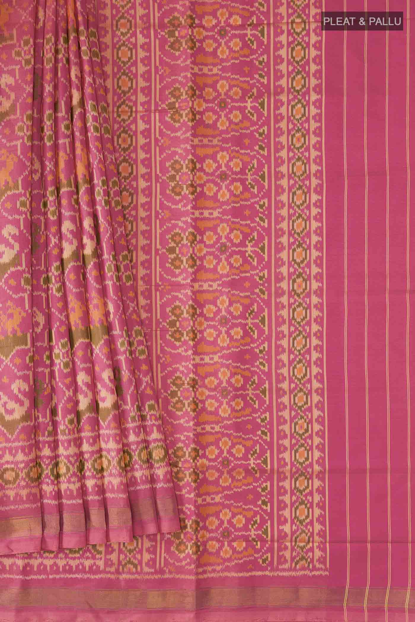pleats pallu