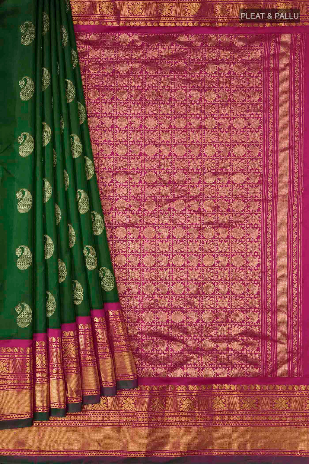 pleats pallu