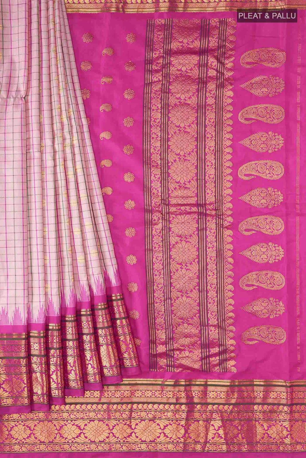 pleats pallu