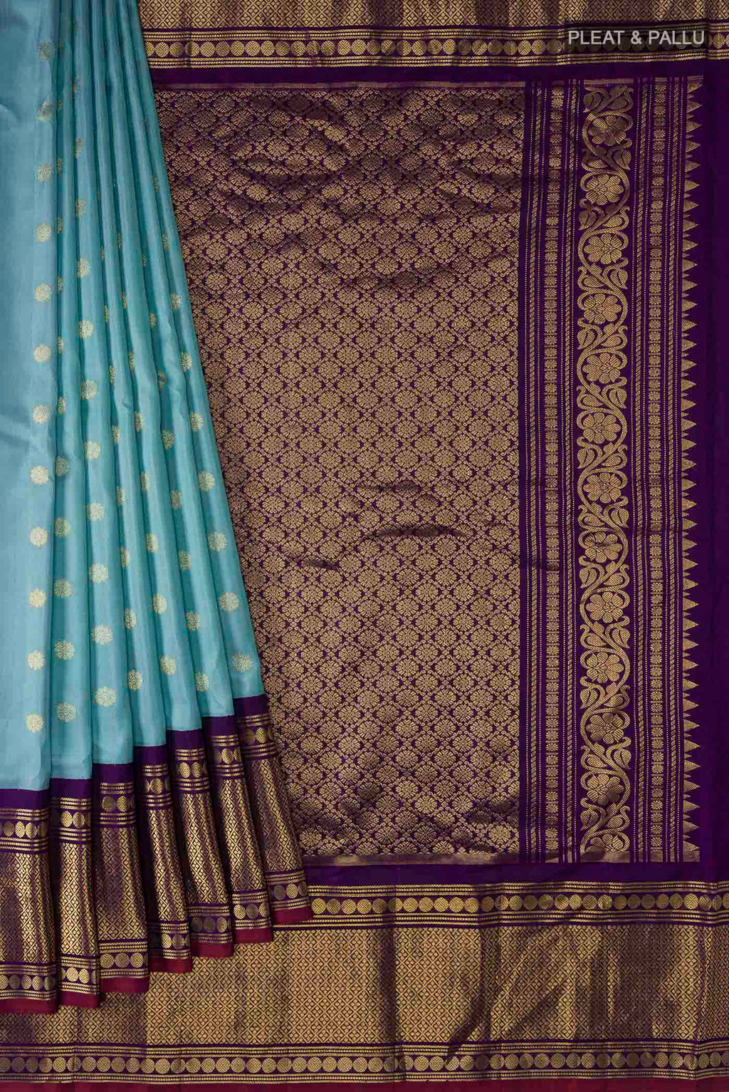 pleats pallu