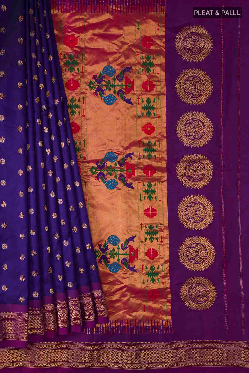 pleats pallu