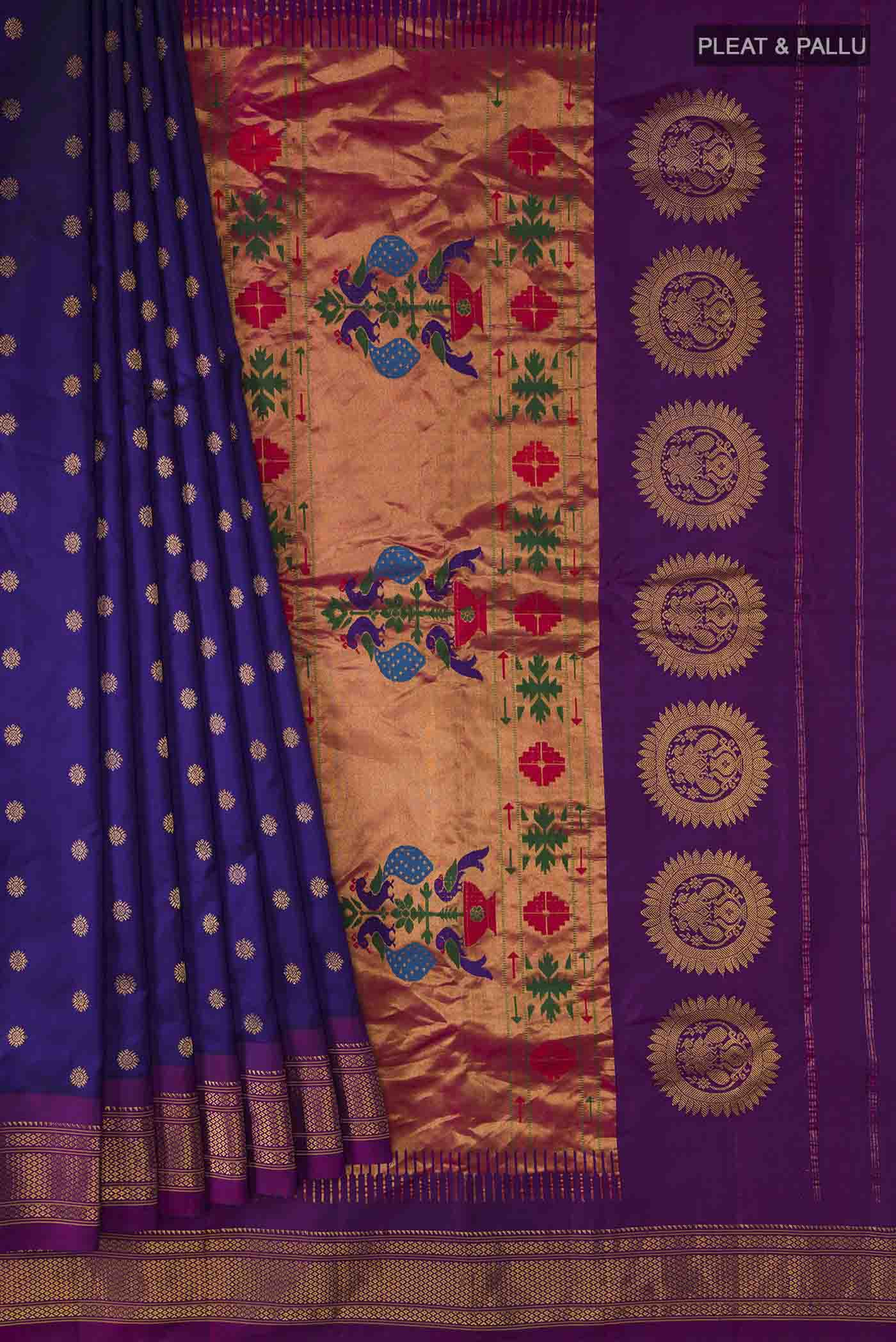 pleats pallu