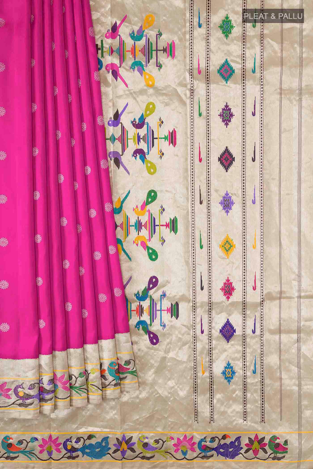 pleats pallu