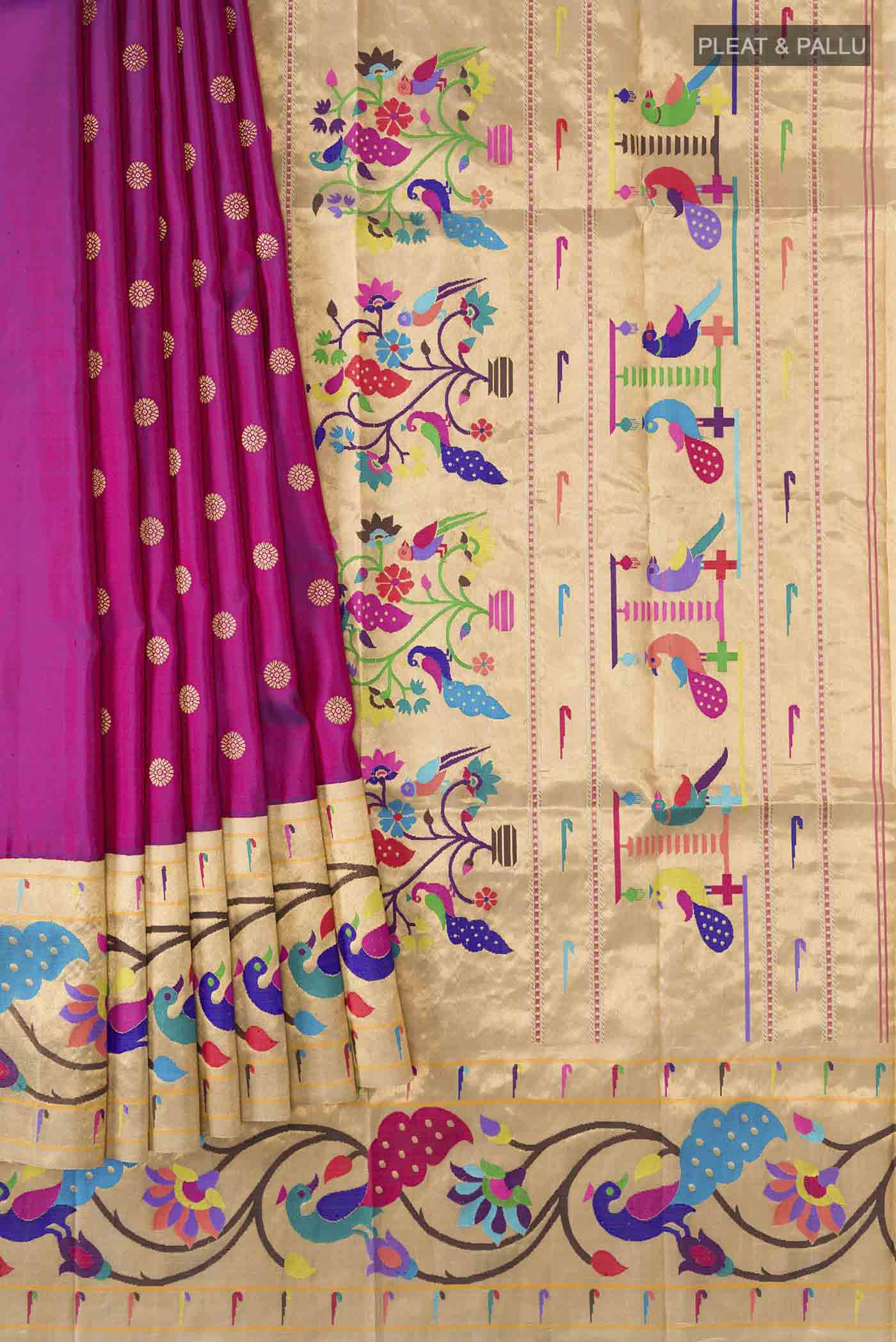 pleats pallu