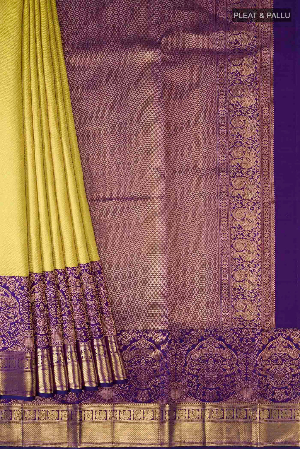 pleats pallu