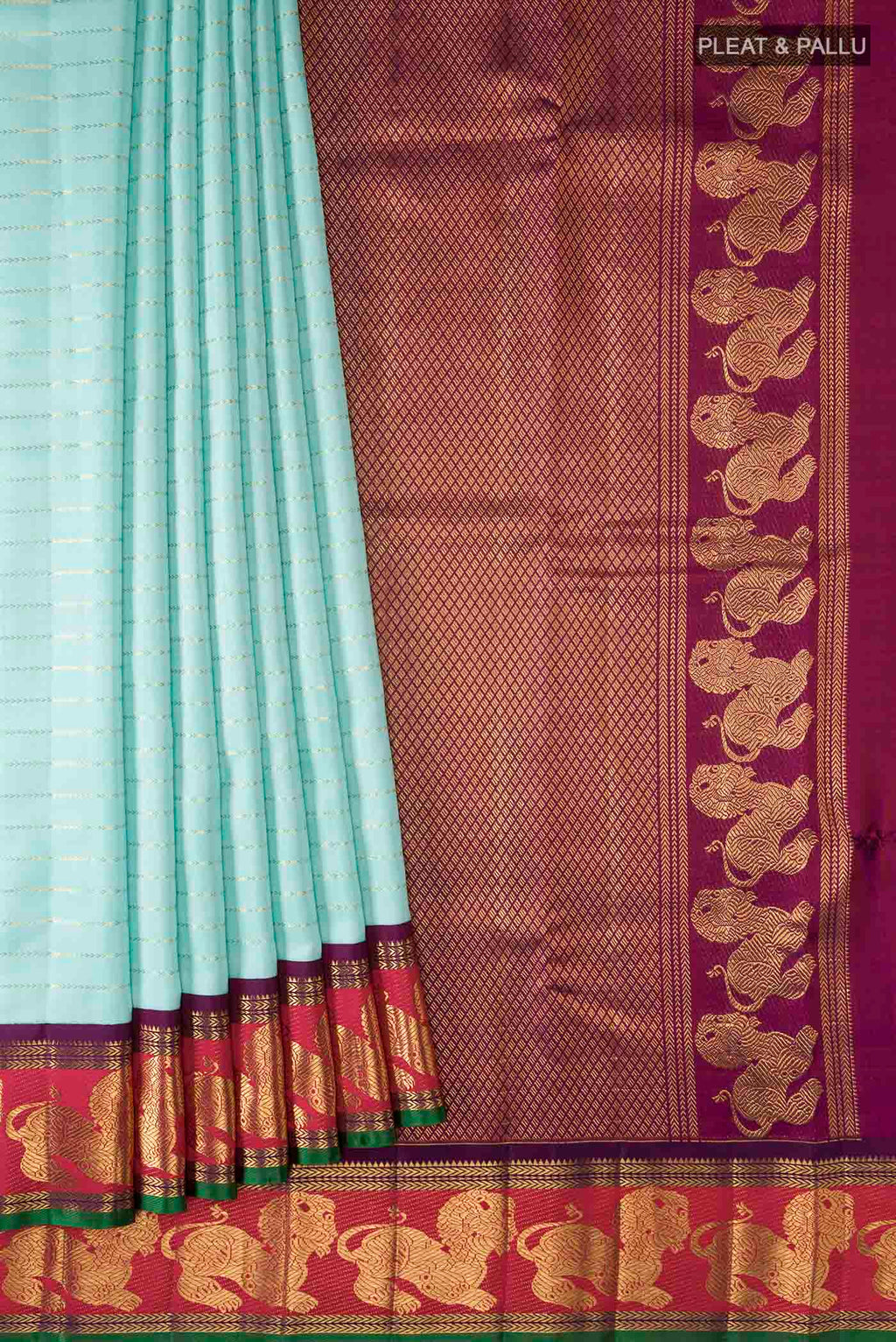 pleats pallu