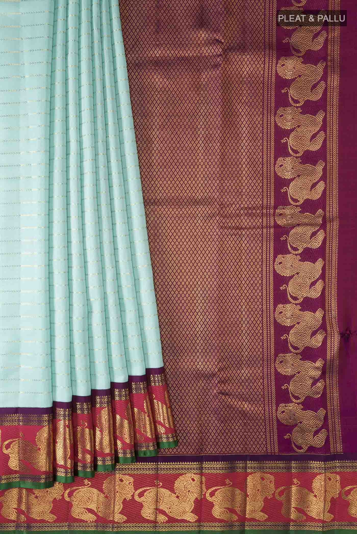 pleats pallu
