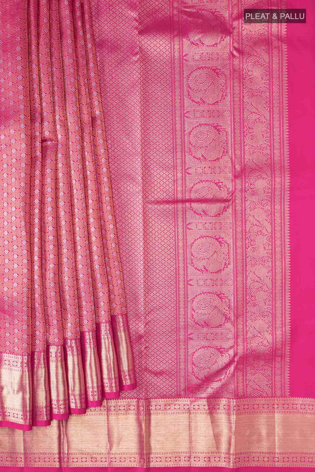 pleats pallu