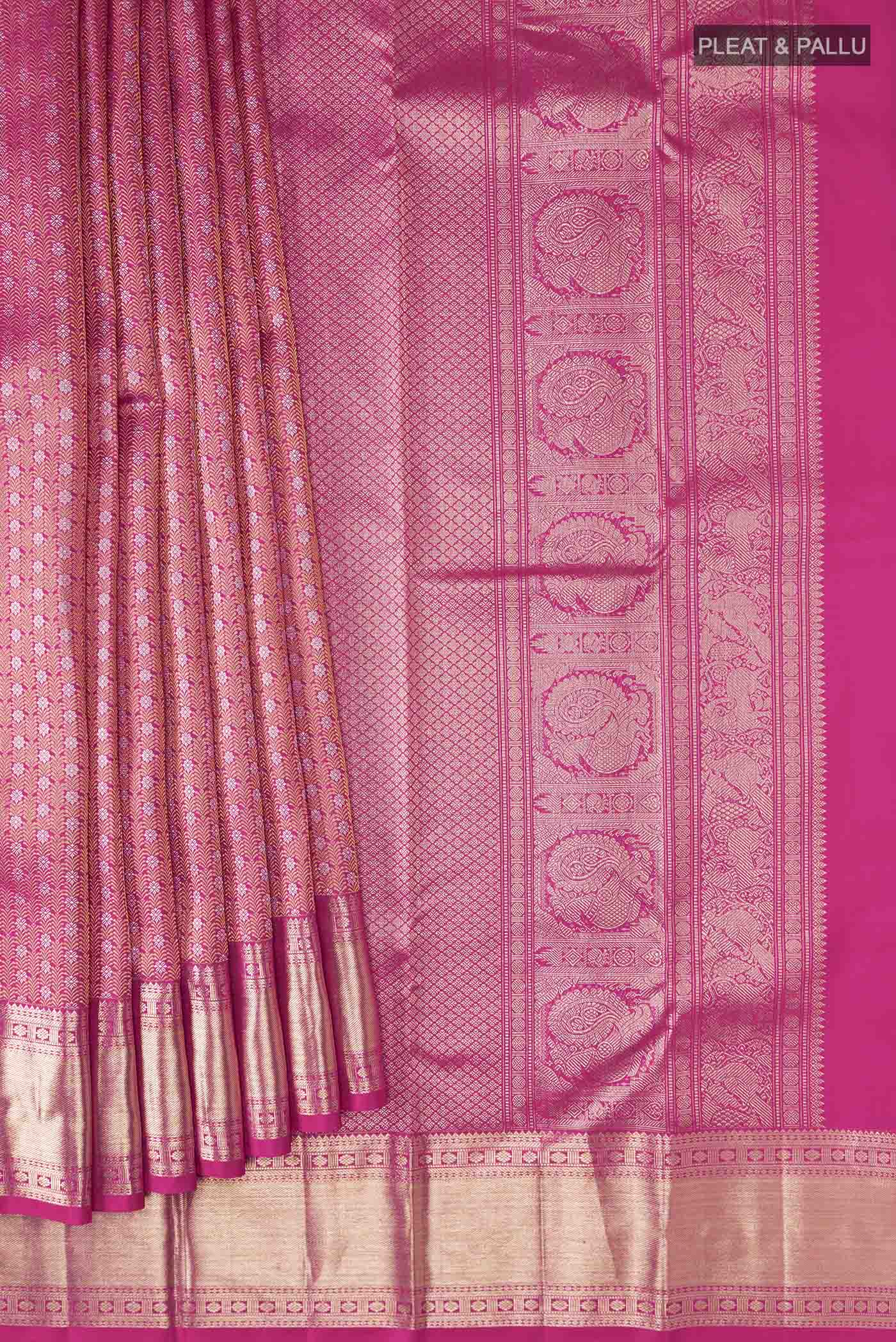 pleats pallu