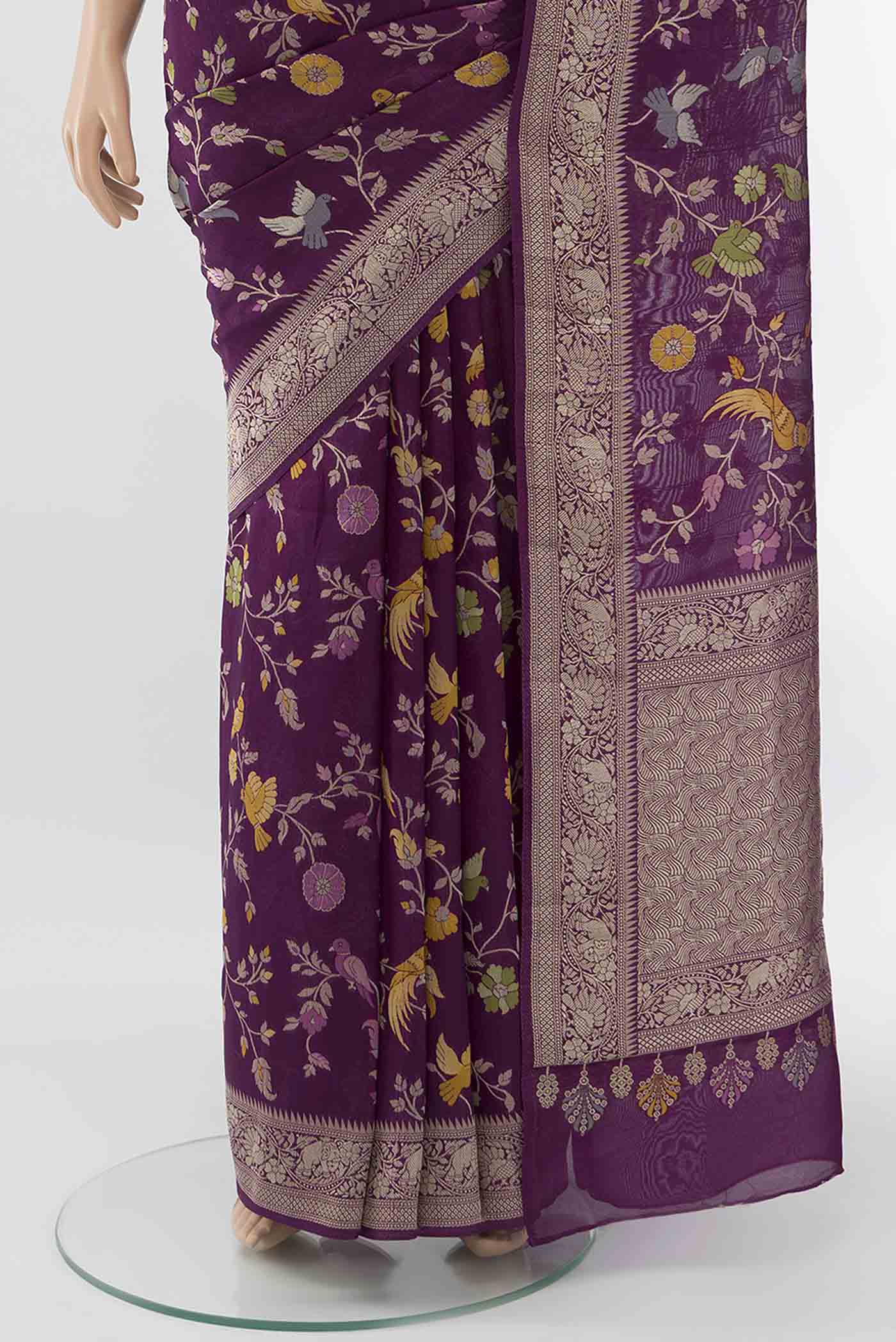 pleats pallu