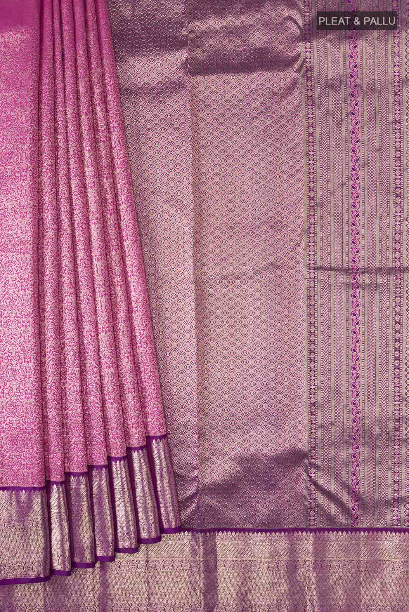 pleats pallu