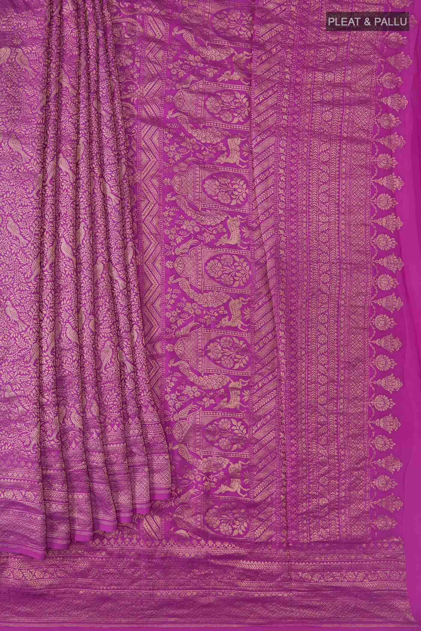 pleats pallu