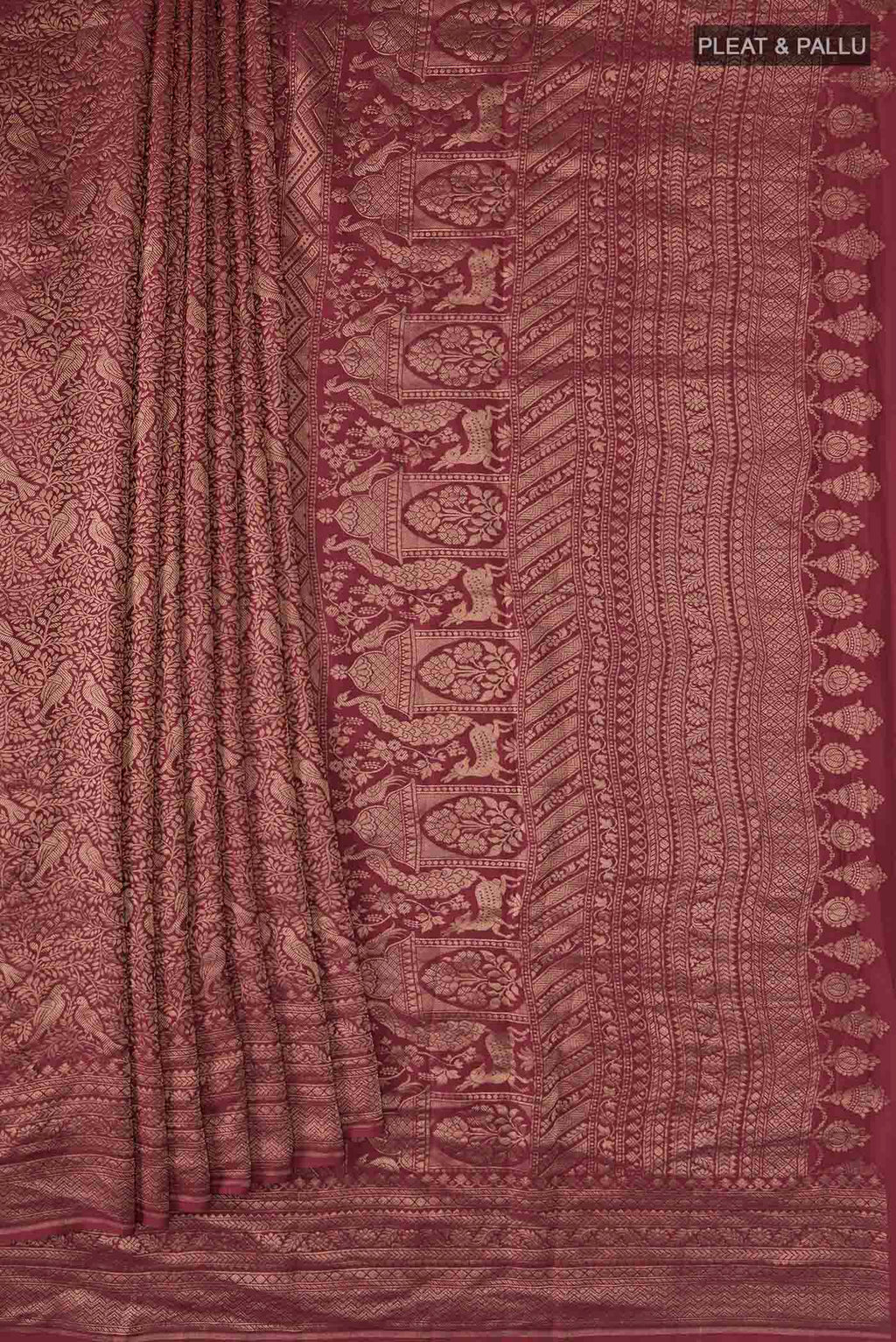 pleats pallu