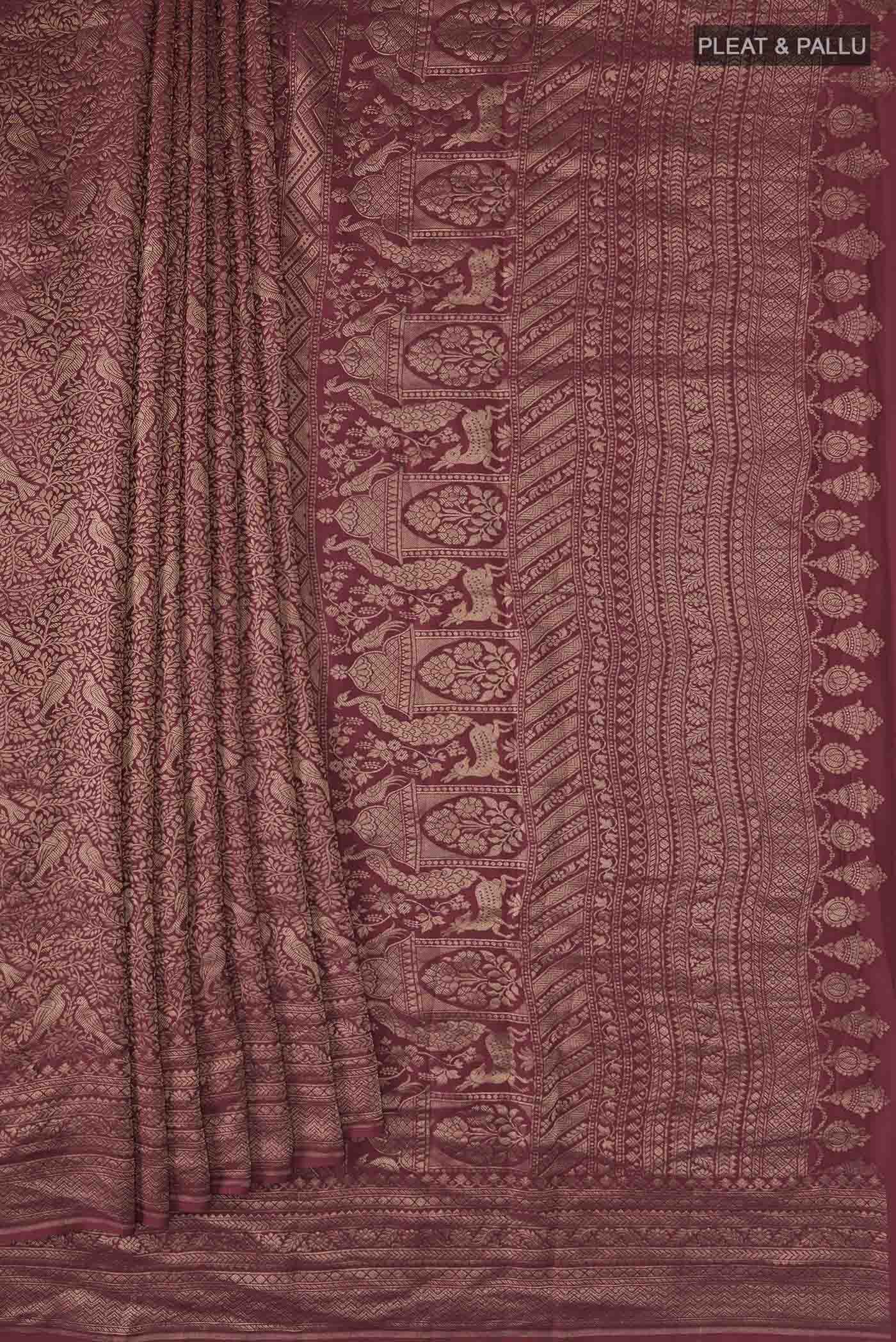 pleats pallu