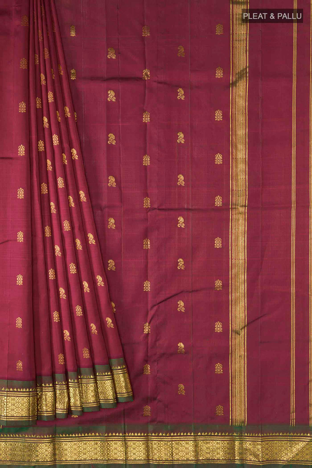 pleats pallu