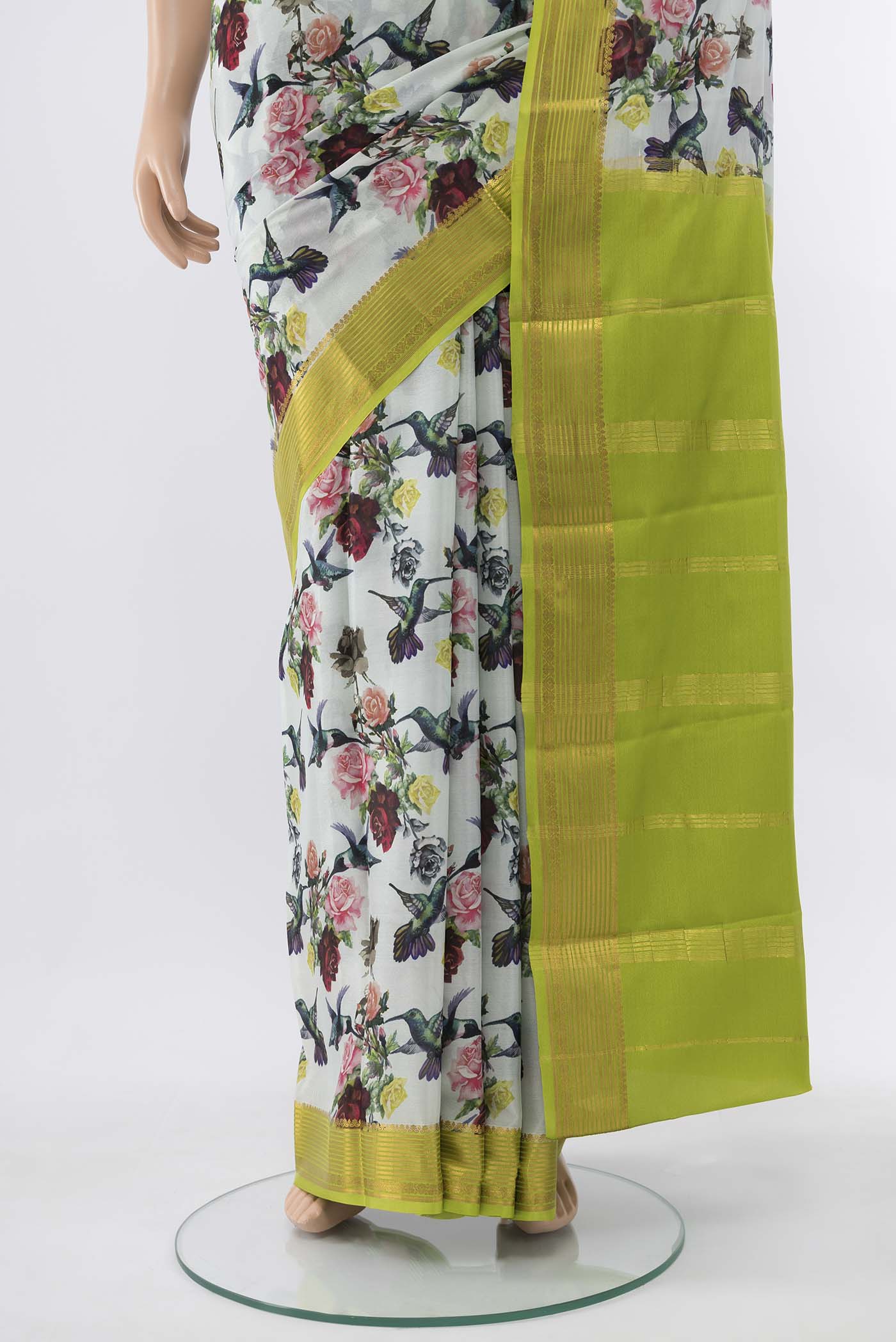 pleats pallu