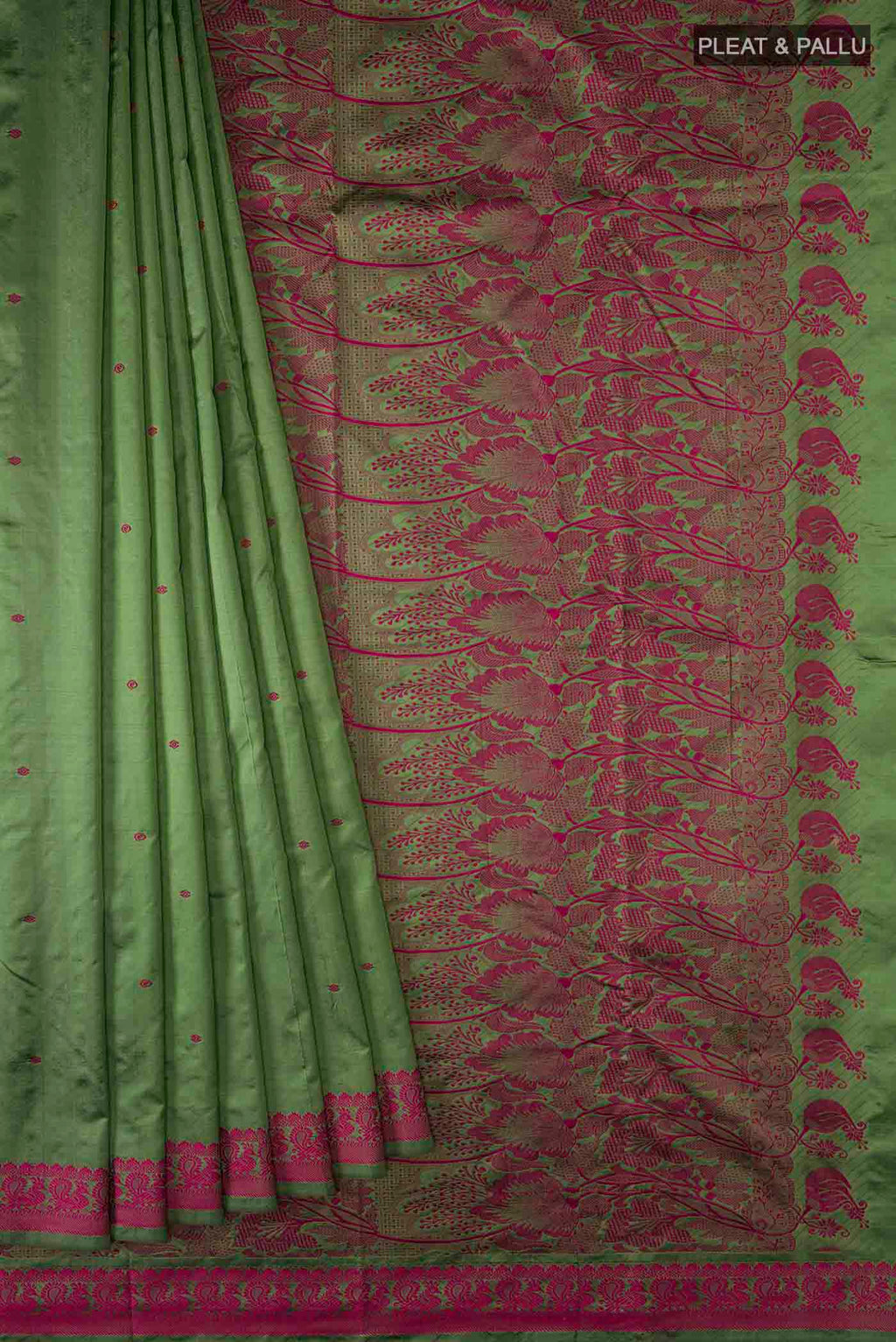 pleats pallu