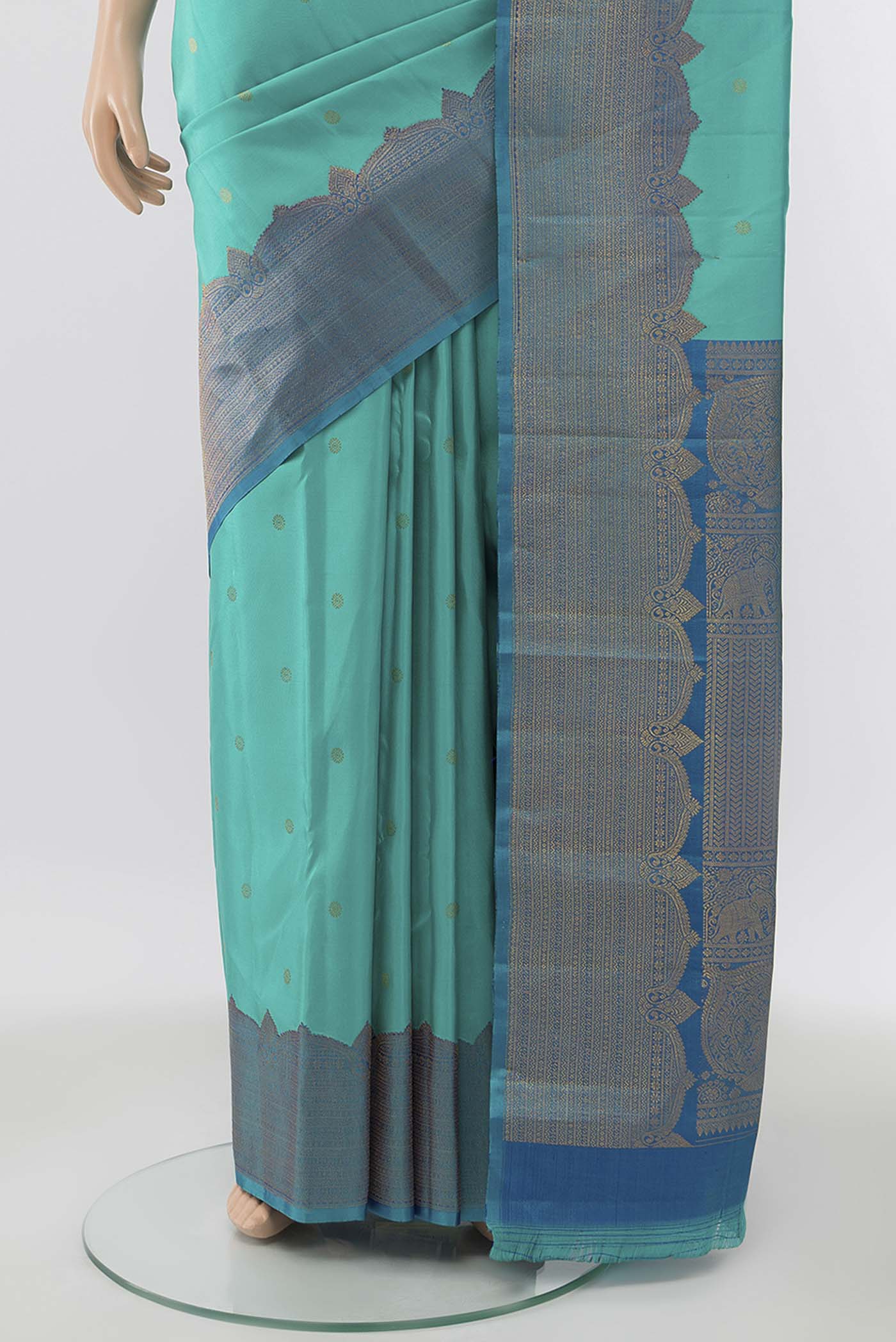 pleats pallu