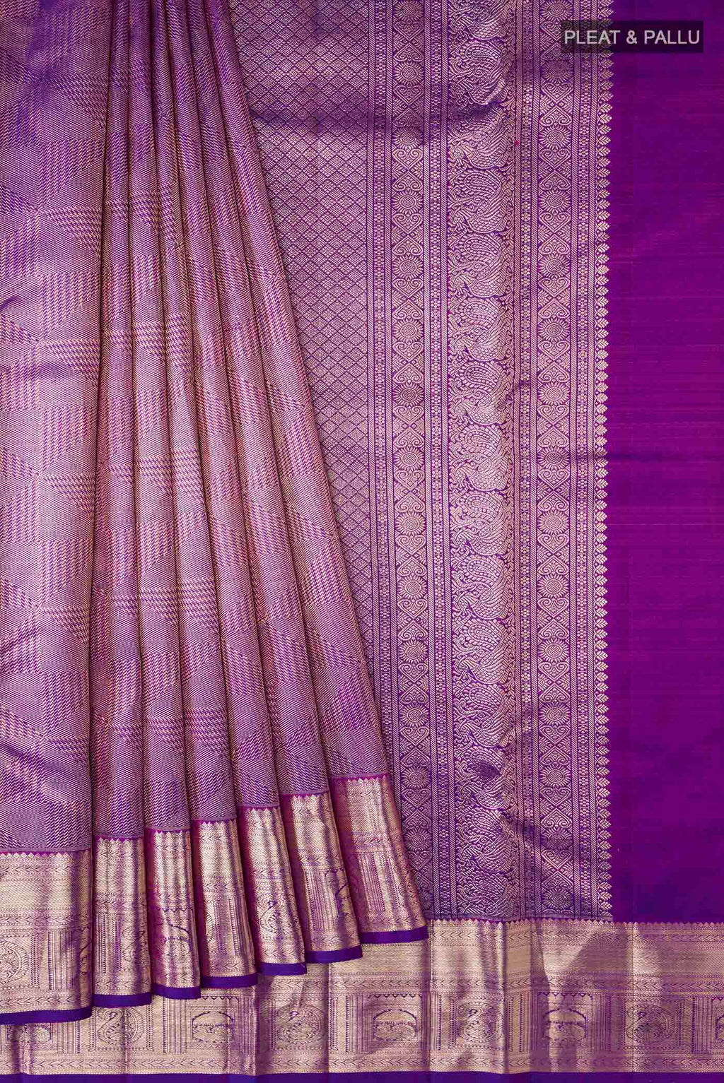 pleats pallu