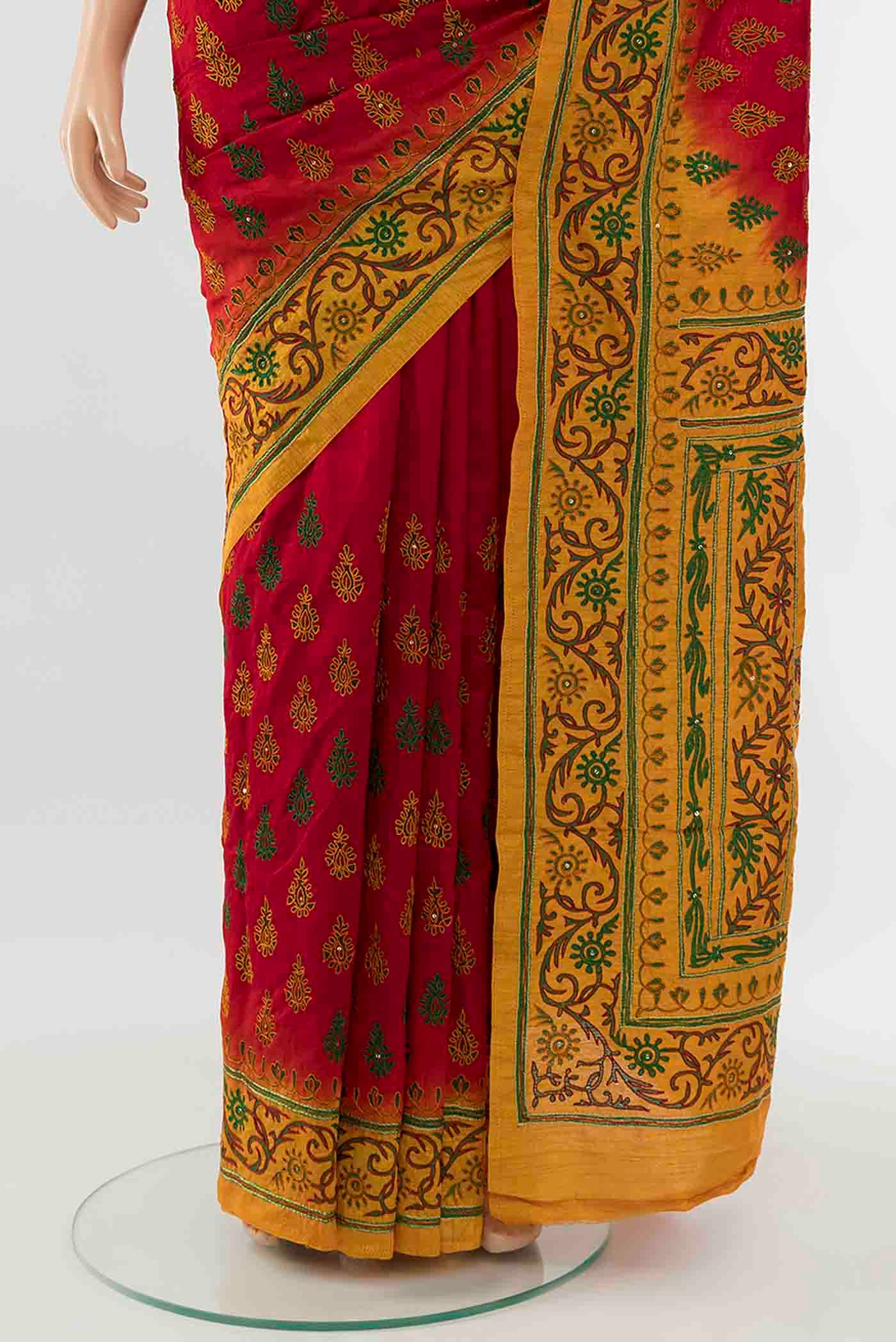 pleats pallu