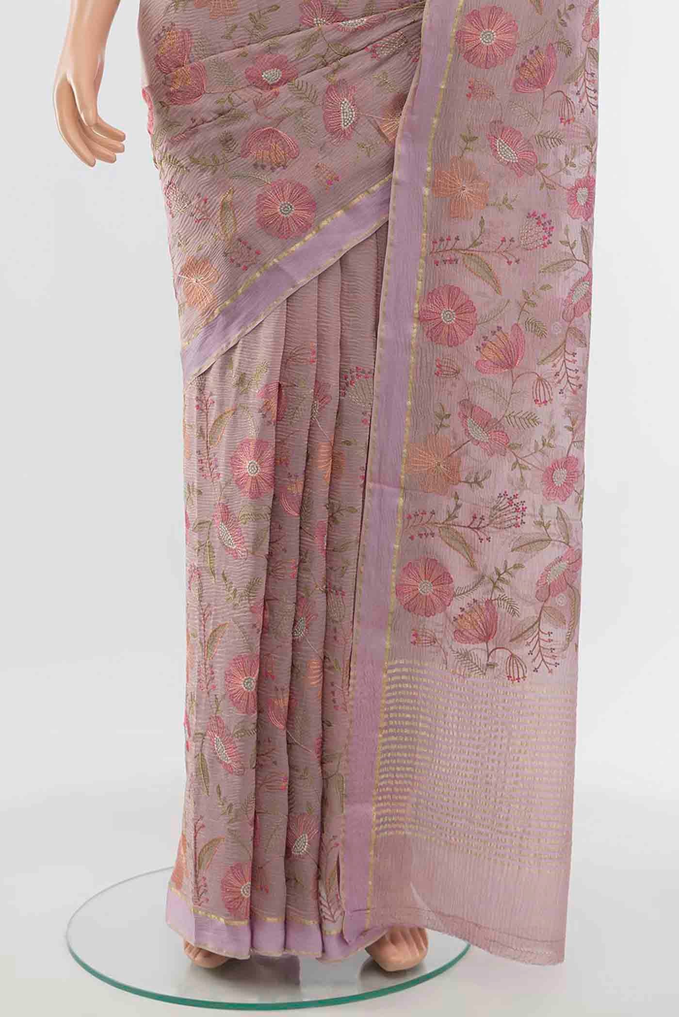 pleats pallu
