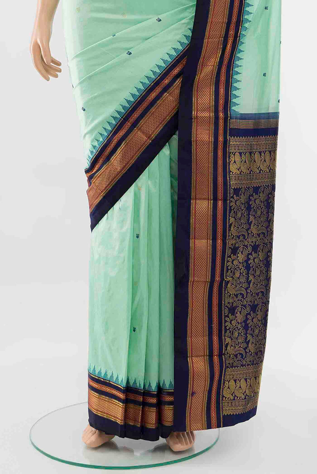 pleats pallu