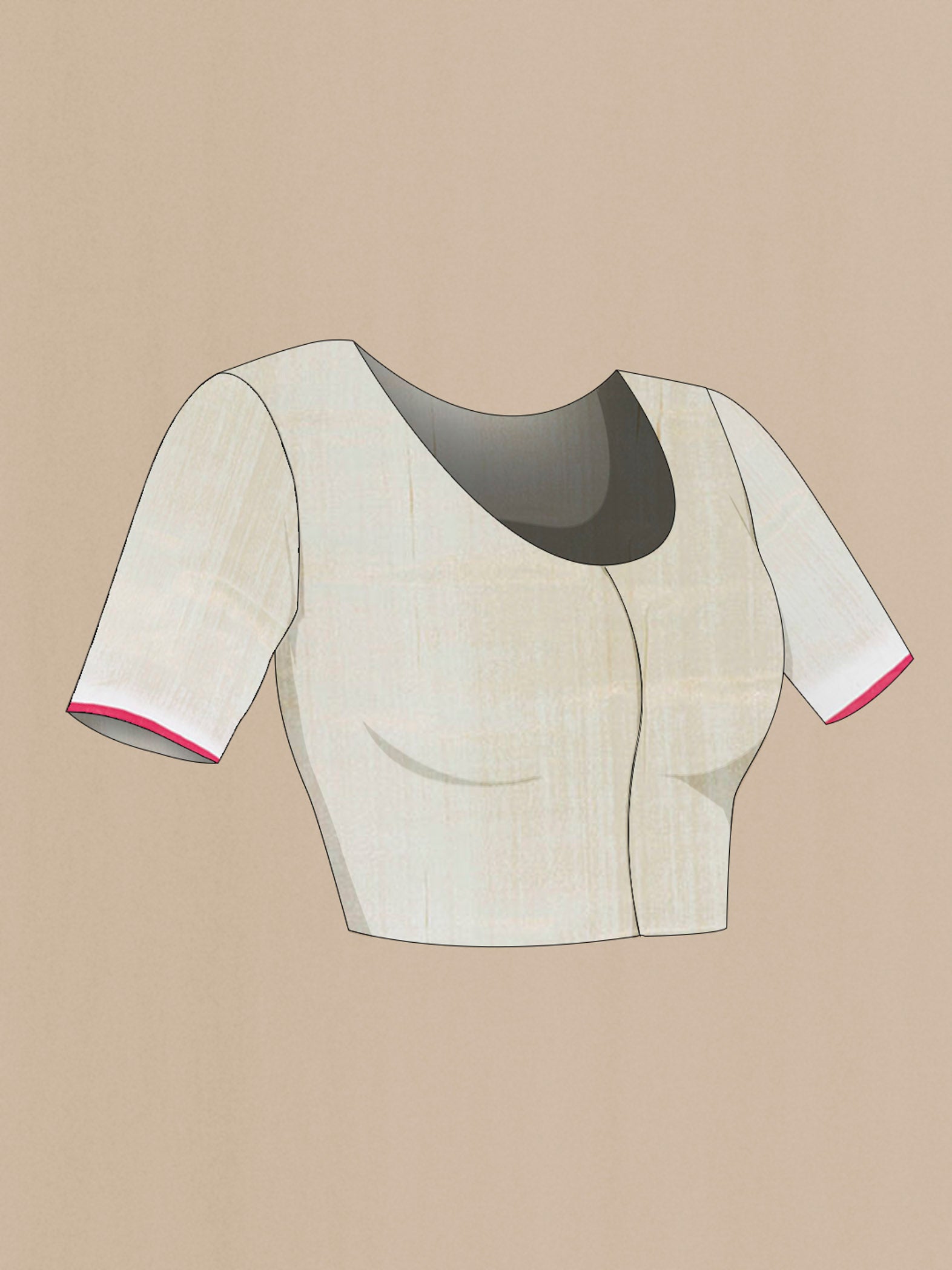 Close up image of the blouse of Pista Green Banarasi Silk Saree with Zari Brocade on the body and Silk Border. 