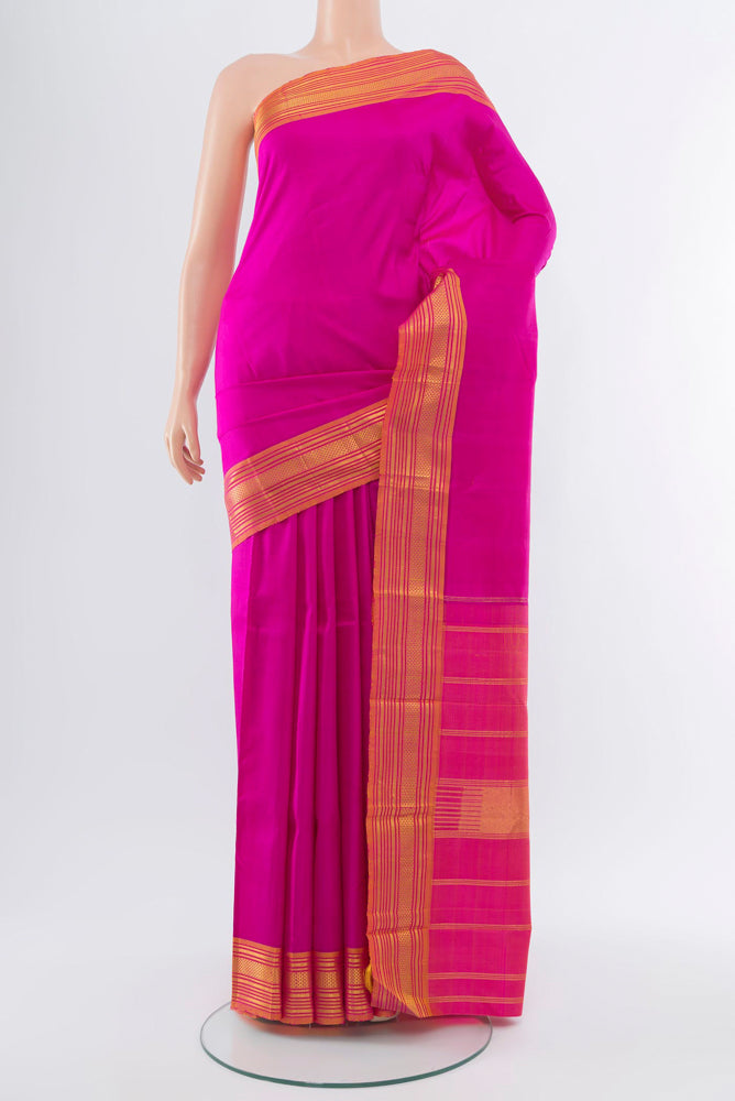 Buy Rani Pink Kanchipuram Silk Saree Online – Nalli Silk Sarees Pvt Ltd