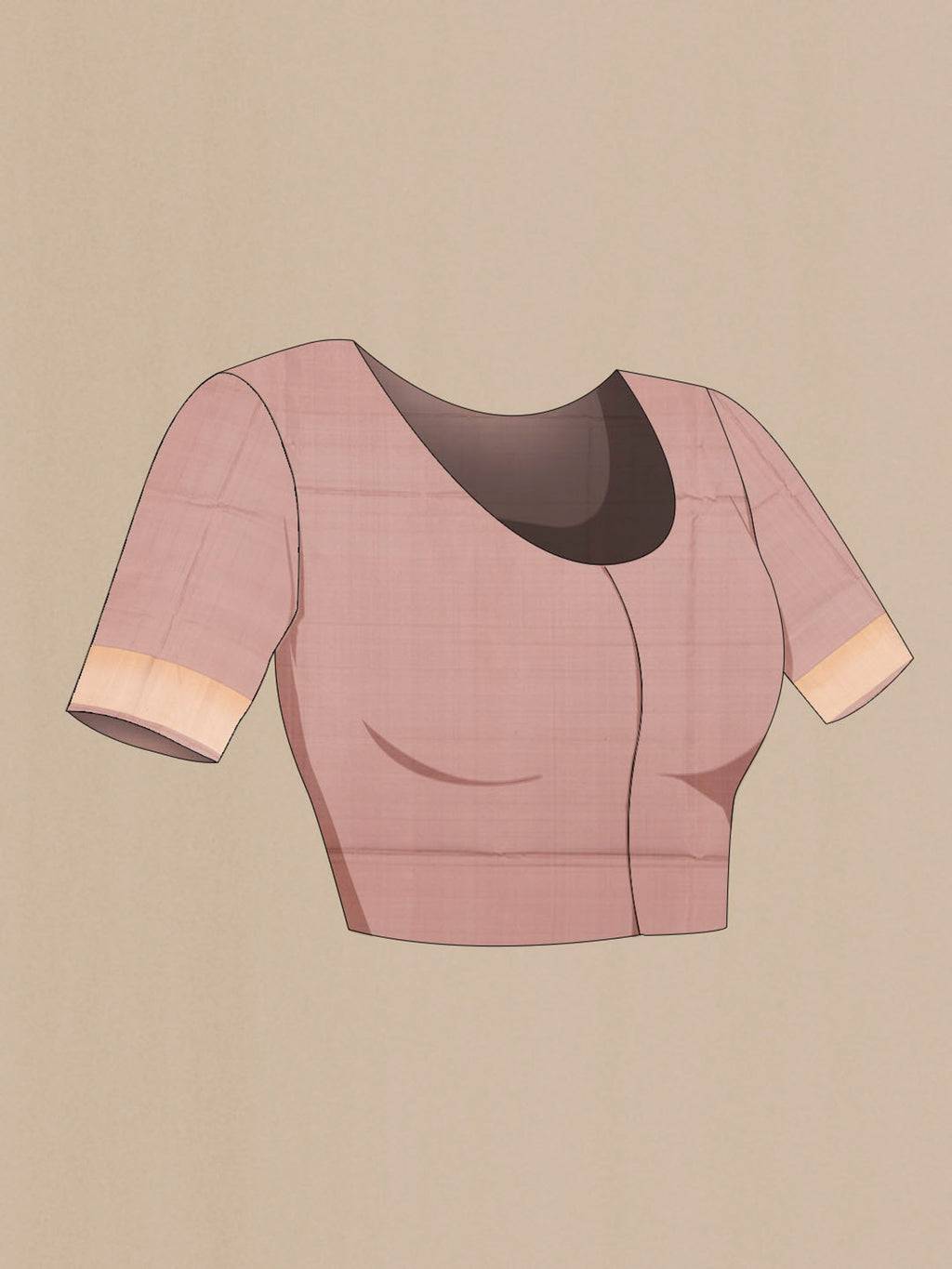 Close up image of the blouse of Pista Green Uppada Silk Saree with Zari Butta on the body and Zari Border. 