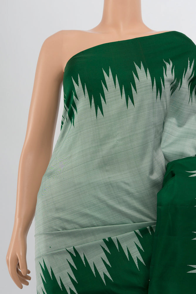 Border image of Light Green Kanjivaram Silk Saree with Zari Butta on the body and Silk Border. 
