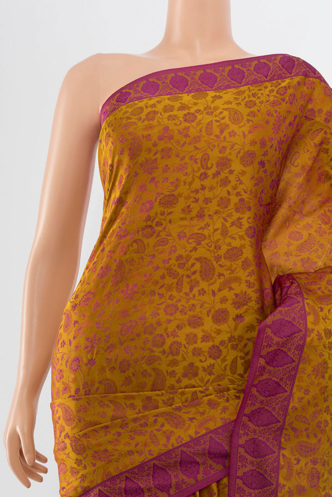 Border image of Multi Color Soft Silk Saree with Jacquard With Thread Butta on the body and Silk Border. 
