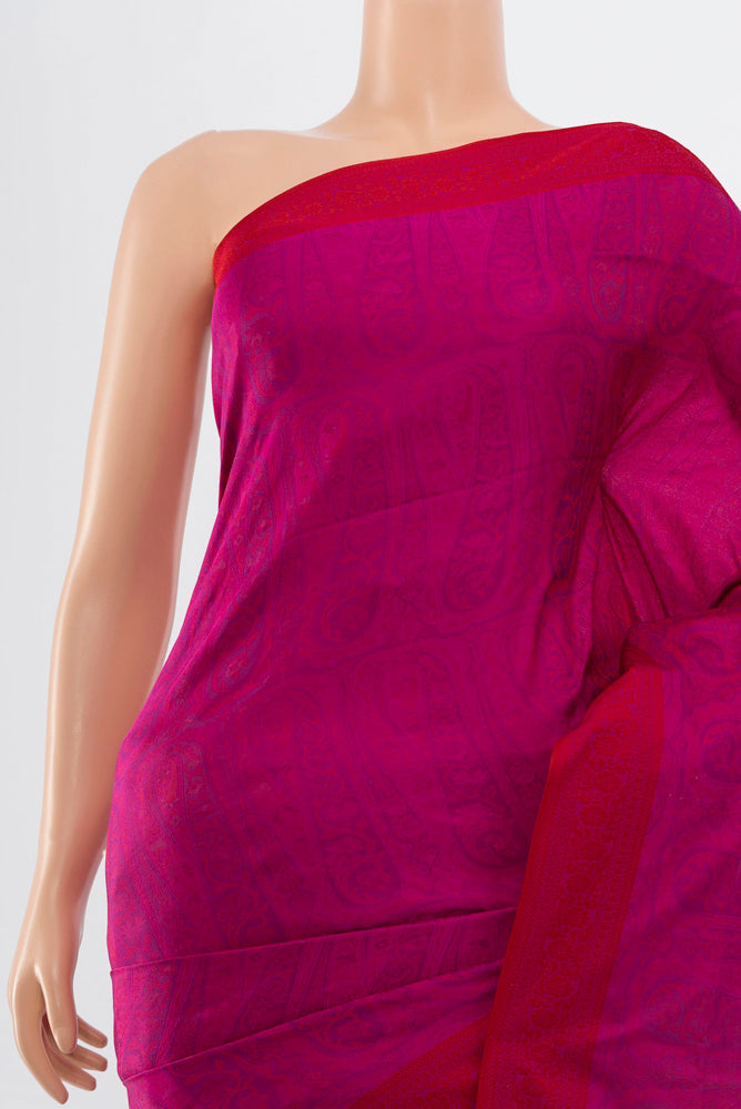 Border image of Multi Color Soft Silk Saree with Jacquard With Thread Butta on the body and Silk Border. 